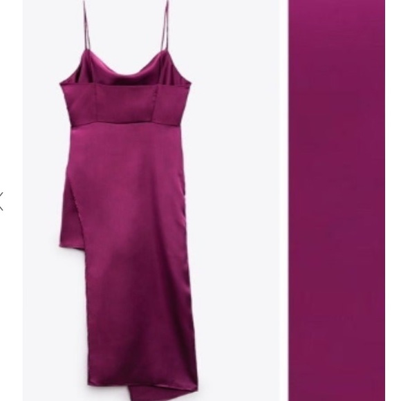 NWT! Zara Asymmetrical hem mini dress - Picture 6 of 8